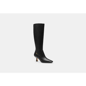 Extended Calf Kitten Heel Tall Boot